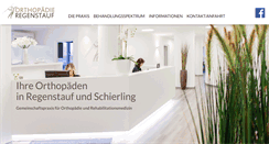 Desktop Screenshot of orthopaedie-regenstauf.de